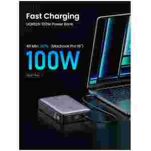 Ugreen 100W 20000mAh Prenosna baterija za prenosni računalnik s tremi vrati