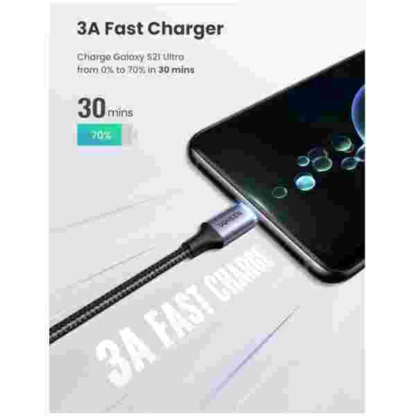 Ugreen USB-C na kotni USB-C kabel 60W 3M