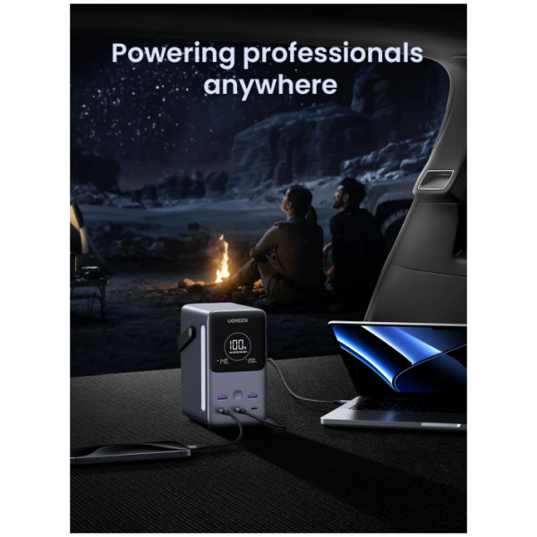 Ugreen prenosna polnilna baterija 48.000mAh, 300W s pametnim digitalnim zaslonom - slika 4