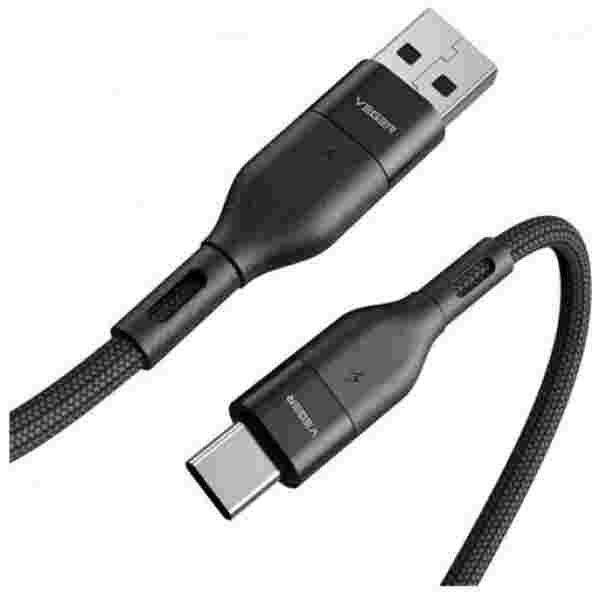 VEGER AC03 pleteni kabel USB-A na USB-C