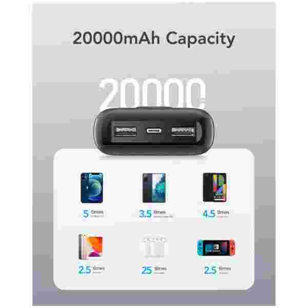 VEGER prenosna baterija L20s 20000 mAh, bela - slika 3