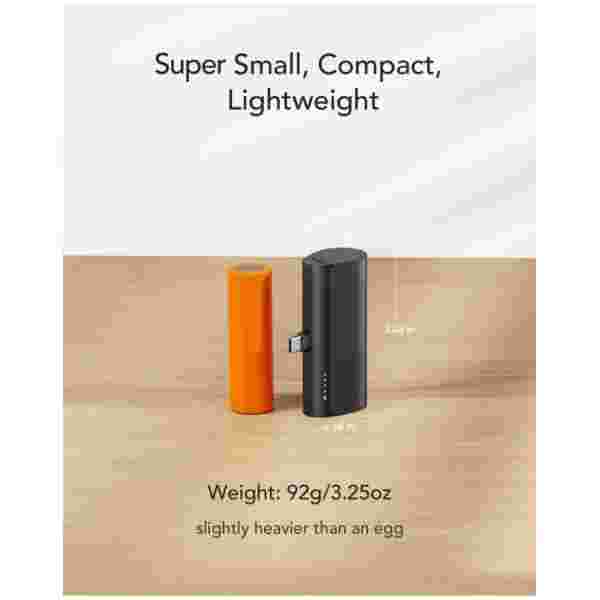 VEGER prenosna baterija PlugON-C 5000 mAh, črna - slika 3