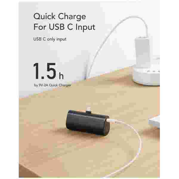 VEGER prenosna baterija PlugON Lightning 5000 mAh, črna - slika 4