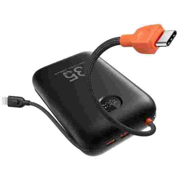 VEGER prenosna baterija z vgrajenimi kabli 30000 mAh