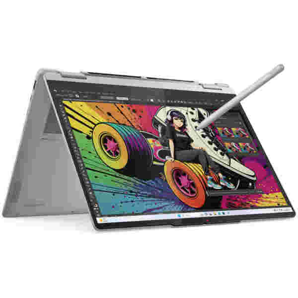 Prenosnik Lenovo 35,5 cm (14,0") Yoga 7 2-in-1 1920x1200 OLED na dotik 400nit Ryzen AI 5 340/16GB/SSD1TB/BL/AI Chip: 50 TOPs/ALU/AMD Radeon 840M/Win11Home (83JR0021SC) - slika 2
