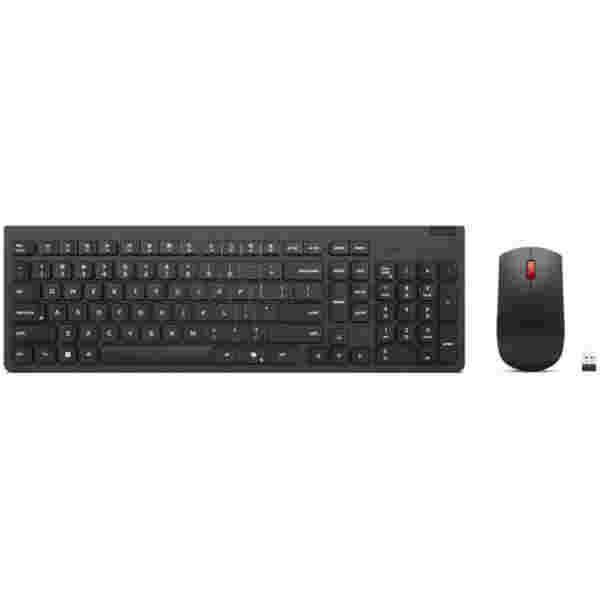 Tipkovnica in miš Lenovo brezžična Essential Combo Gen2 SLO črna odporna na politje low-profile (4X31R64492)