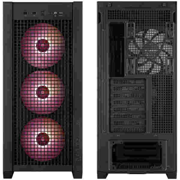 Ohišje Asus TUF Gaming GT302 TG MidiATX - črna RGB - slika 2