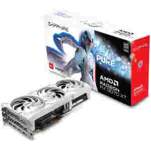 Grafična kartica AMD RX9070 XT Sapphire PURE bela - 16GB GDDR6  | 2xDisplayport 2.1 2xHDMI 2.1 (11348-02-20G)