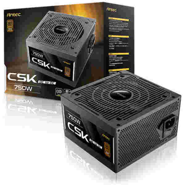 Napajalnik - 750W Antec 750DC EC 750 80Plus Bronze 88% ATX12V 2.52 Non modular 120mm črna (0-761345-20112-4)