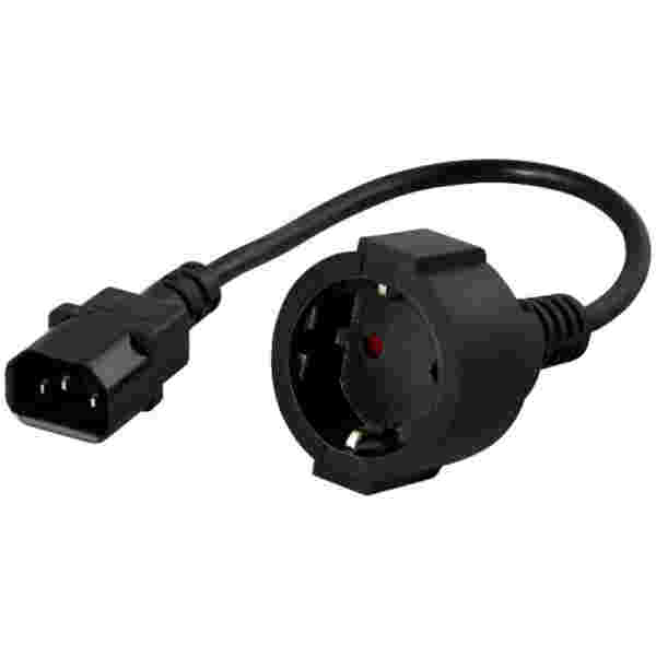 UPS napajalni adapter 220 IEC 320 C14 - SCHUKO (Ž) 0