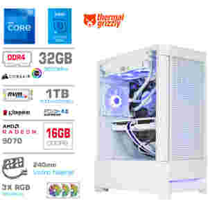 Računalnik MEGA MT S8 i7-12700K/RX9070/32GB/1TB-4.0/750W/Brez OS/bela RGB + Estetski napajalni kabli [Vijolična / Bela]