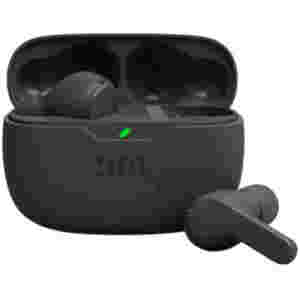 Slušalke brezžične JBL ušesne z mikrofonom BT Wave Beam črne TWS (JBLWBEAMBLK)
