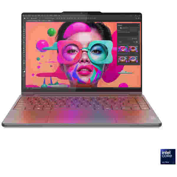 Prenosnik Lenovo 35,5 cm (14,0") Yoga 9 2-in-1 2880x1800 OLED na dotik 500nit 120Hz Ultra 7-258V/32GB/SSD1TB/BL/AI Chip: 47 TOPs/ALU/Intel Arc 140V/Win11Pro (83LC001BSC)