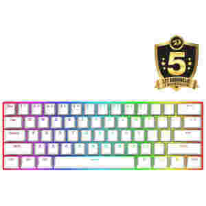 Tipkovnica Gaming USB-C Redragon Dragonborn K630 RGB mehanska - bela