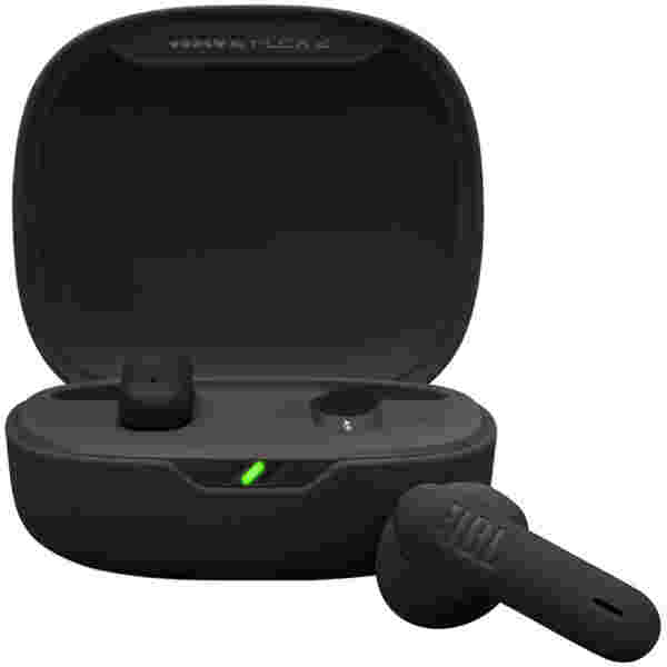 Slušalke brezžične JBL ušesne BT Wave Flex 2 črne z mikrofonom (JBLWFLEX2BLK)