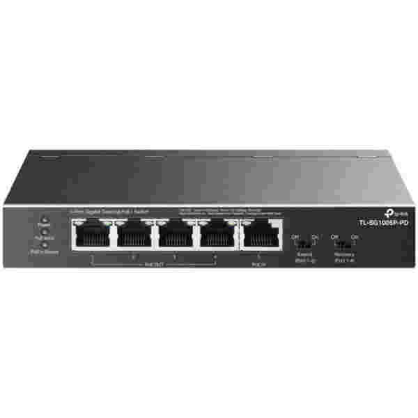 Stikalo 5-PORT TP-LINK TL-SG1005P-PD 4xPoE+ 66W napajanje preko PoE++