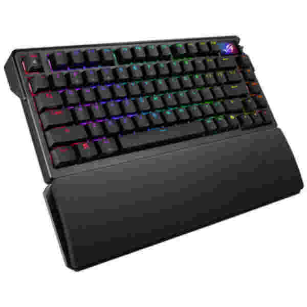 Gaming Tipkovnica brezžična + Bluetooth Asus ROG Azoth Extreme Wireless US | črna RGB (90MP03MA-BKUA01)