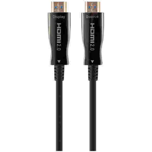 KABEL HDMI/HDMI M/M 30,0m Cablexpert AOC hibridni optični pozlačeni kontakti V2,0 UHD 4K z ethernet (CCBP-HDMI-AOC-30M-02)