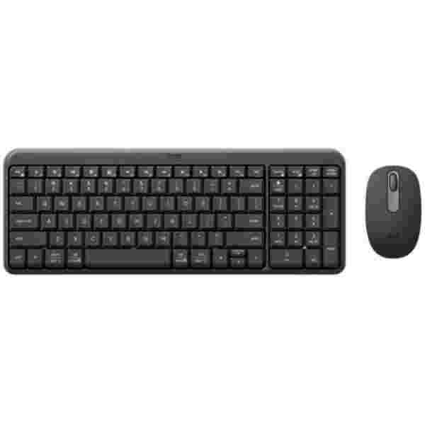 Tipkovnica in miš Logitech brezžična MK250 US international grafitna SLO gravura (920-013519)