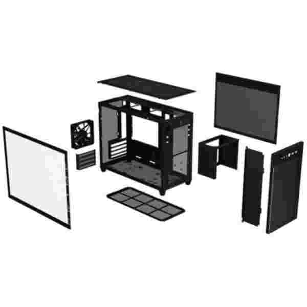 Ohišje Asus Prime AP201 (steklena stranica) miniATX - črna - slika 4