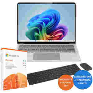 Prenosnik Microsoft 38,1 cm (15,0") Surface Copilot+PC 2496x1664 IPS na dotik 600nit 120Hz Snapdragon® X Elite/12GB/512GB/BL/Windows Hello/Copilot+/Qualcomm Adreno GPU/Win11Home (ZHH-00050-KPL)