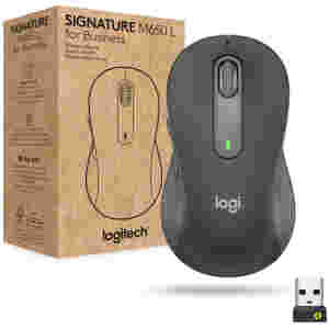 Miš brezžična + Bluetooth Logitech M650 M6 4000DPI Signature velikost L grafitna (910-006348)