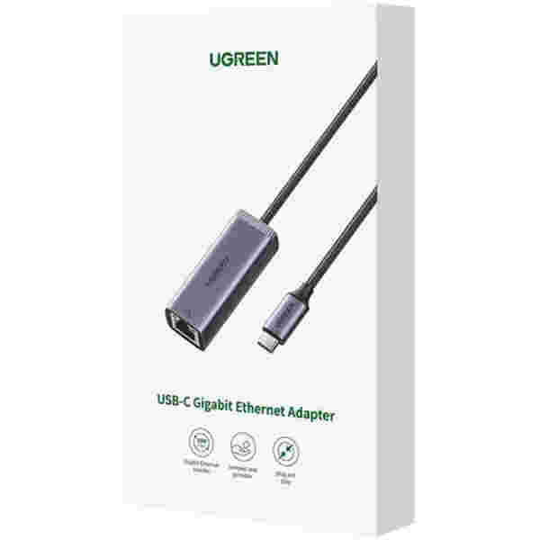 Mrežni adapter USB-C => LAN RJ45 100/1000 Ugreen gigabit (50737) - slika 2