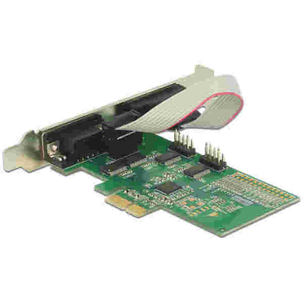 Kontroler PCI-Express => 4x serijski COM port RS232 9pin Delock + Low Profile 89557 - slika 3