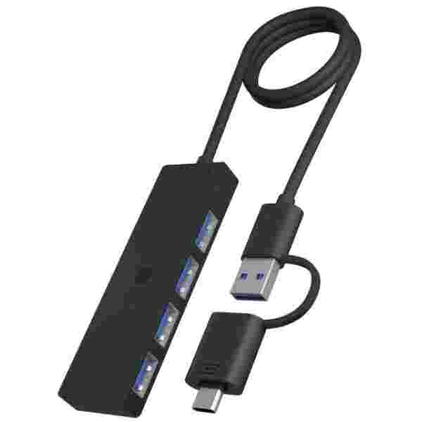 Icybox IB-HUB1424-C3 4-Port Hub z priključkom USB 3.2 Gen 1 Type-C in Type-A