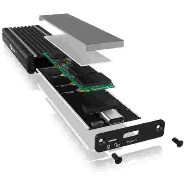 Icybox IB-1824ML-C31 USB-C & USB-A 3.1 ohišje za M.2 NVMe SSD - slika 4