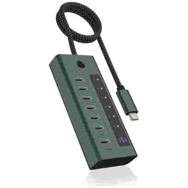 Icybox IB-HUB1457-C31 7-portni hub vmesnik USB 3.2 Type-C