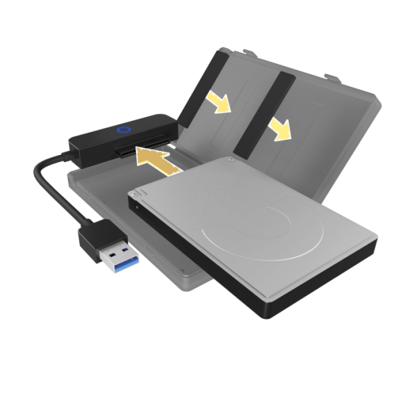 Icybox IB-AC603B-U3  USB 3.2 ohišje/adapter za HDD/SSD 2,5 SATA disk - slika 4