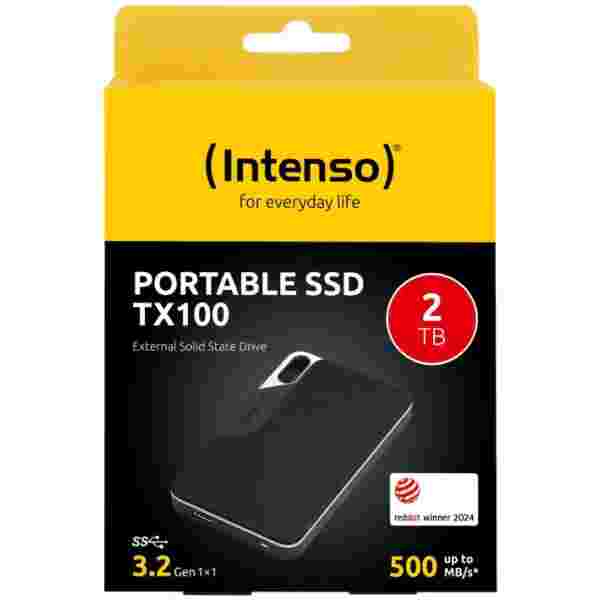 Intenso 2TB SSD TX100 500MB/s USB 3.2 Gen1x1 zunanji disk - črna - slika 3