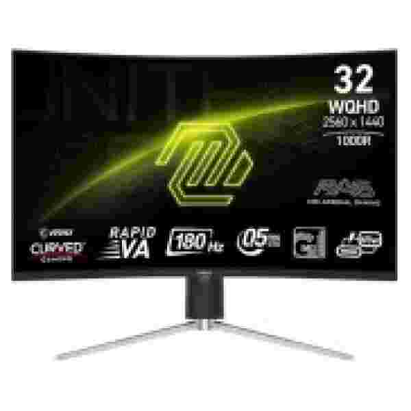 Zaslon MSI MAG 325CQRF QD E2 31.5" / WQHD / 180Hz / 0.5ms (GtG) / ukrivljen / črn - nastavljiv po višini - PD 65W - slika 2