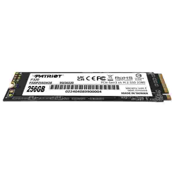 Patriot P320 256GB M.2 NVMe SSD PCIe Gen 3 x4