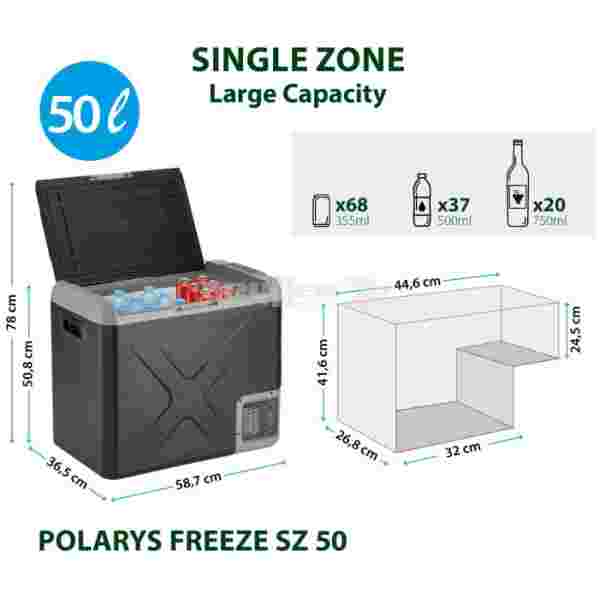 BRUNNER prenosni hladilnik  POLARYS FREEZE SZ 50, 0826054N - slika 4