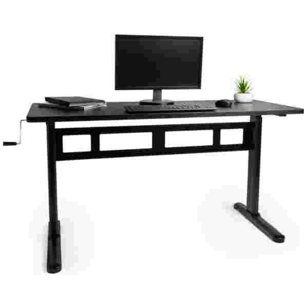VonHaus nastavljiva Sit&Stand delovna miza črna - slika 5