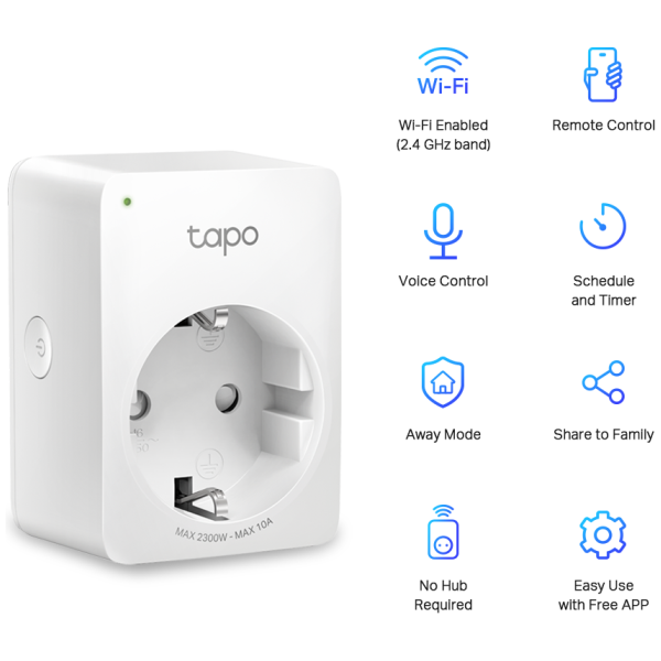 TP-LINK Tapo P100 Mini Smart Wi-Fi vtičnica