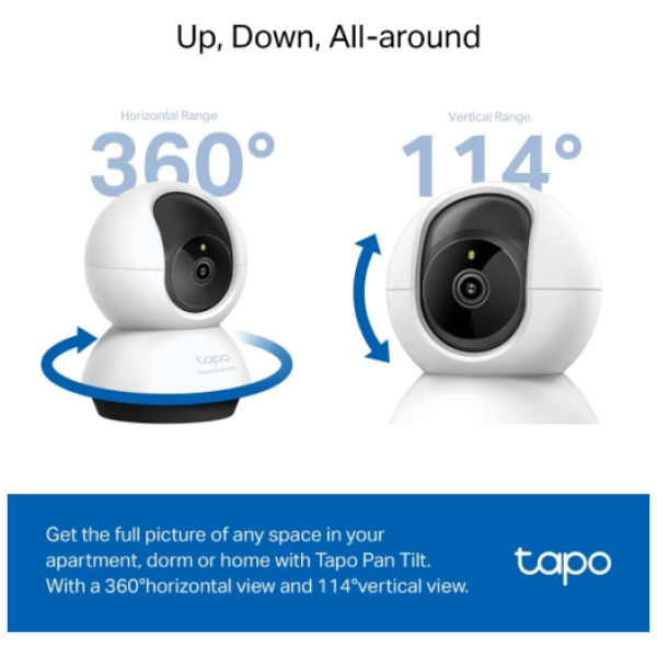 TP-LINK Tapo C220 2k 4MP QHD WiFi Pan/Tilt varnostna kamera - slika 2