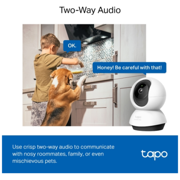 TP-LINK Tapo C220 2k 4MP QHD WiFi Pan/Tilt varnostna kamera - slika 5