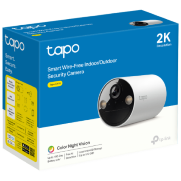 TP-LINK zunanja Wi-Fi varnostna kamera Tapo C410 - slika 2