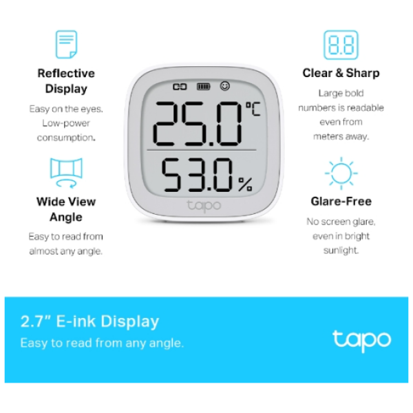 TP-LINK TAPO T315 Smart Temperature & Humidity senzor - slika 5
