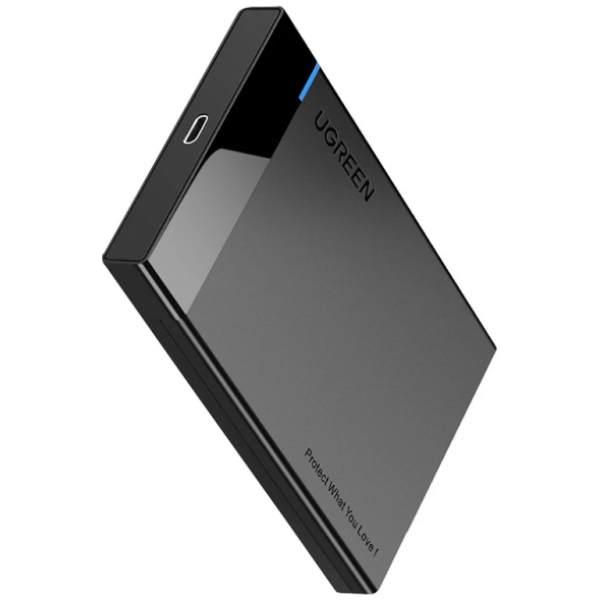 Ugreen ohišje za 2,5 trdi disk USB 3.1 s kablom 2 v 1 USB-A/USB-C v USB-C - slika 3
