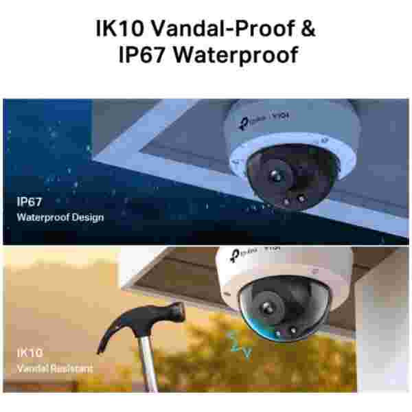 TP-LINK VIGI 4MP IR Dome mrežna kamera (do 2560 × 1440 H.265+ 30fps) - slika 5
