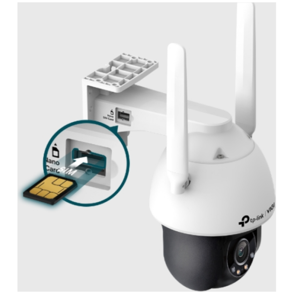 TP-LINK VIGI 4MP zunanja Full-Color 4G/LTE Pan Tilt mrežna kamera (do 2560X1440 H.265+ 30fps) - slika 4