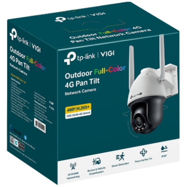 TP-LINK VIGI 4MP zunanja Full-Color 4G/LTE Pan Tilt mrežna kamera (do 2560X1440 H.265+ 30fps) - slika 2