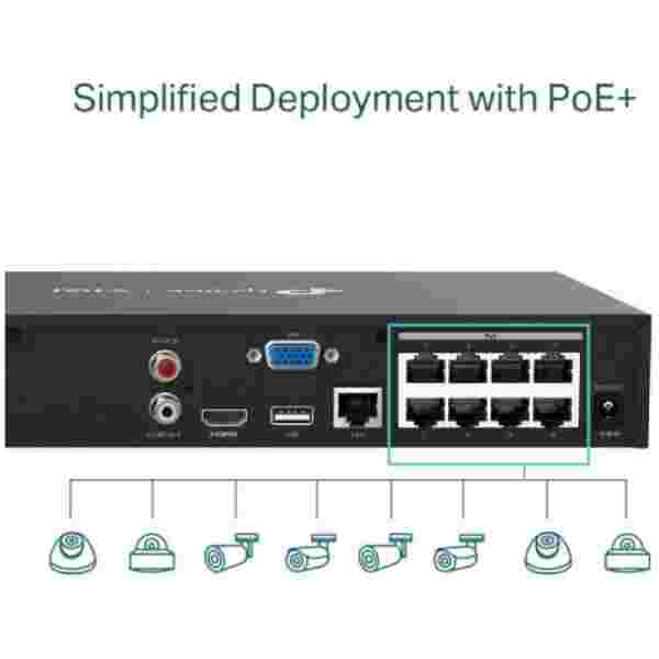 TP-LINK VIGI 8-kanalni omrežni video snemalnik PoE+ - slika 5