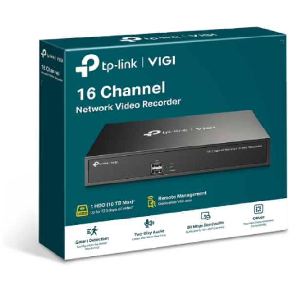 TP-LINK VIGI 16-kanalni mrežni video snemalnik 24/7 - slika 3